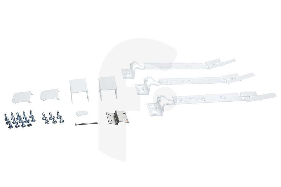 Brandt 140046408088 Frigorífico Kit de fijación puerta con puerta para AEG, Electrolux y otros frigorífico, congelador 4386130100 apto para entre otros SKB61811DS, SKD71800S1, FI3301V