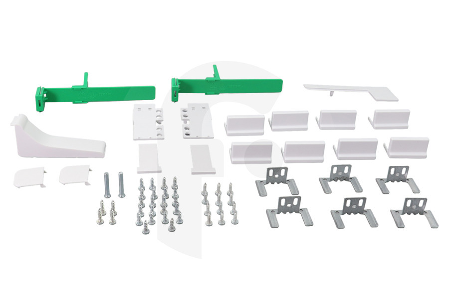 Husqvarna 140211285303 Frigorífico AEG Juego de fijación Panel de puerta 140035622160 Frigorífico apto para entre otros SKD71800C0, IK3029SR