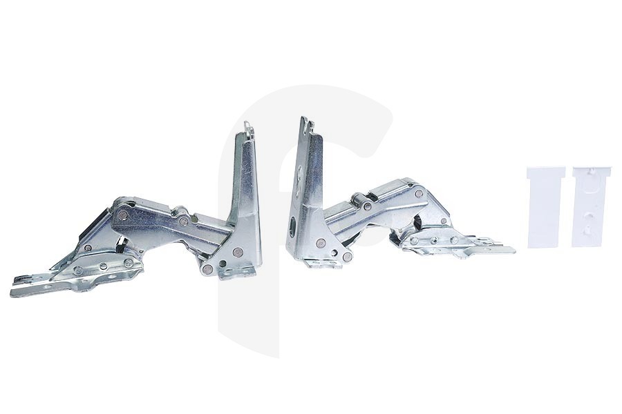 Küppersbusch Frigorífico Bisagras (bisagras para puerta) juego para puerta de frigorífico para AEG, Electrolux y otros frigorífico 4055504197 adecuado para entre otros SK91800, AG91850