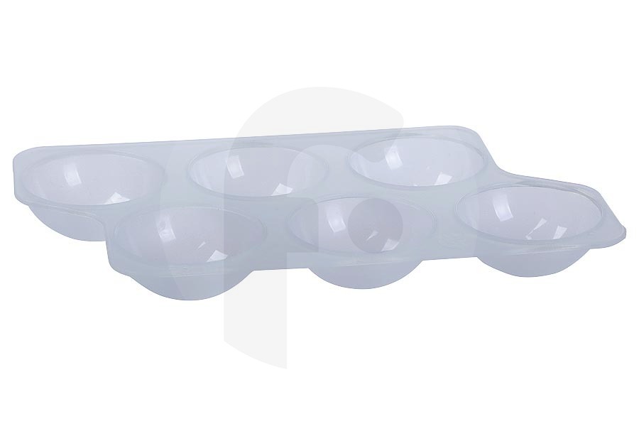 Küppersbusch Frigorífico Huevera de 6 compartimentos transparente para AEG, Electrolux y otros frigorífico y congelador combinado 2231019072 adecuado para entre otros ER2120S, SKD61200S1, SKS91240C1