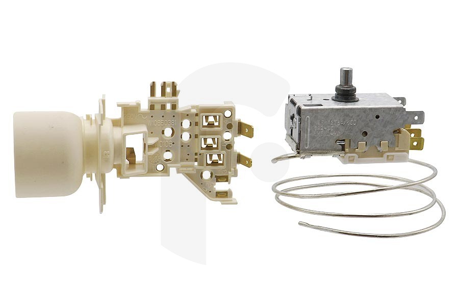 Bauknecht Congelador Termostato (3 CONT. A13 0696R) para Bauknecht y otros frigorífico 481228238175 apto para entre otros ARG5743, KDI2800A