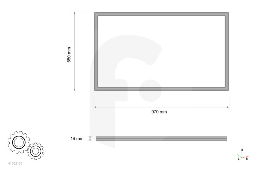 Altus Frigorífico Beko 4668510200 Sellado De Goma Frigorífico
