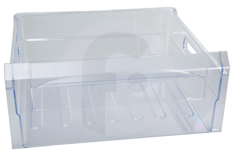 Hotpoint-ariston Congelador Cajón del congelador (contenedor) transparente para Whirlpool y otros congelador 481010646233 adecuado para entre otros AFB828A, AFB91AFR