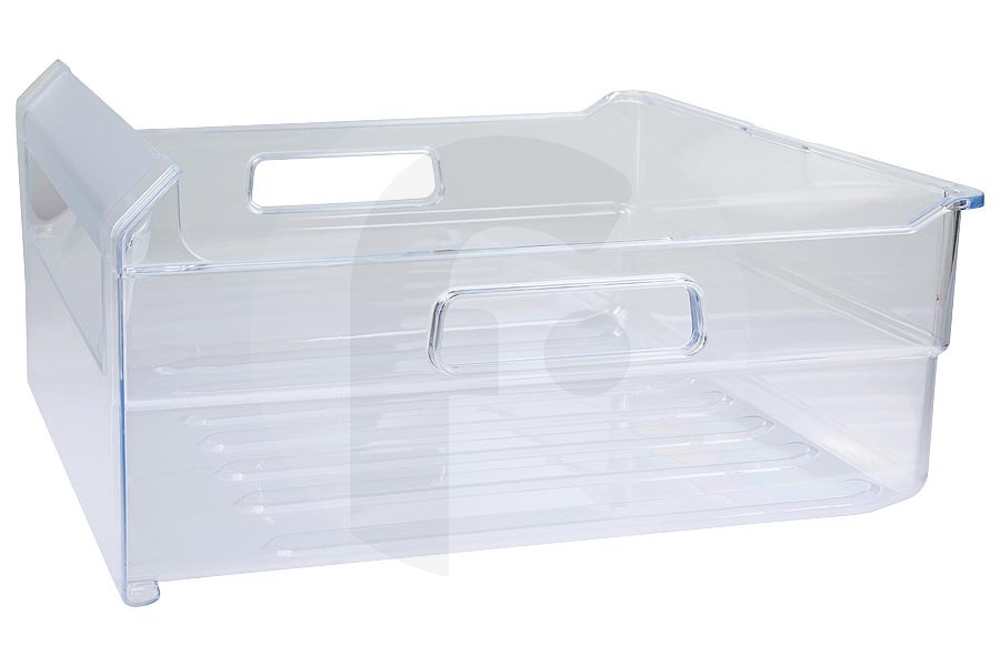 Hotpoint-ariston Congelador Cajón del congelador (contenedor) transparente para Whirlpool y otros congelador 481010646233