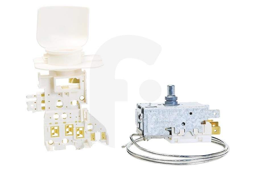 Bauknecht 481228238256 Congelador Termostato (termostato de refrigeración) incl. tapa de lámpara para Whirlpool y otros frigorífico y congelador combinado apto para entre otros ARG5703, KRE1539A