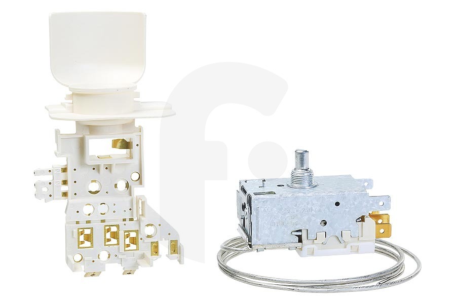 Smeg Smeg termostato set de reparación con soporte de la lámpara 3 + 2 contactos  Frigorífico 698731743 apto para entre otros FAB28RP, FAB28LAZ