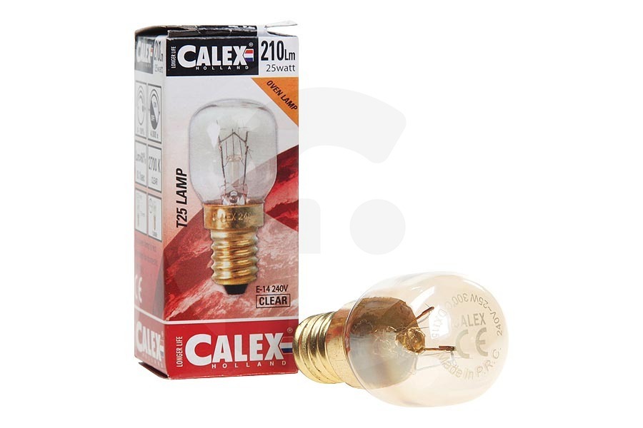 Calex Bombilla 240V 25W E14 clara T25 para horno 432112