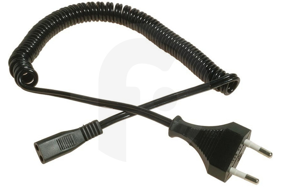 Philips Maquinilla de afeitar Cargador (adaptador, alimentador, cable) 2,5A 230V espiral para Philips, Braun y otros afeitadora adecuado para entre otros Cable para afeitadora Braun, Philips, etc