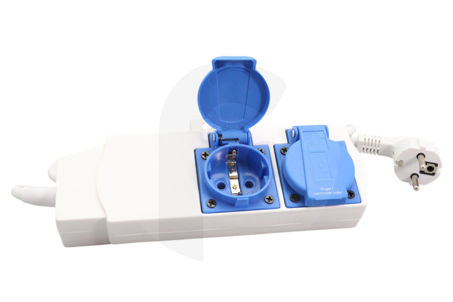 Easyfiks Interruptor combinado de protección 3500W 16a 230V lavadora/secadora 5021879214980 adecuado para entre otros Simultáneamente lavadora / secadora