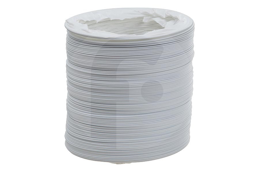 Easyfiks Tubo de evacuación de aire (tubo de evacuación, tubo de la secadora) para AEG, Zanussi y otros secadora SM2066 adecuado para entre otros PVC blanco 102mm 3 metros