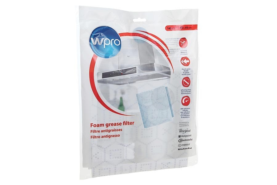 Electrolux 484000008526 Campana extractora Filtro (plano + indicador saturación) campana extractora 480181700643 apto para entre otros Dim. 470 x 570 mm