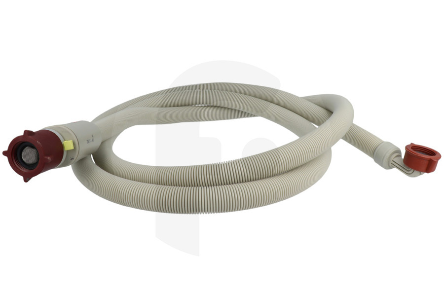 AEG Lavadora Tubo flexible/manguera (2.5 metros) para AEG, Electrolux y otros lavadora E2WIS250A 9029793412 adecuado para entre otros Recto/cuadrado, 90 grados, 60 bar