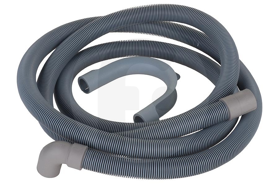 AEG Lavadora Manguera (desagüe 2,5 mtr. completa) lavadora 50251658006 adecuado para entre otros Ángulo recto conector 21-21mm