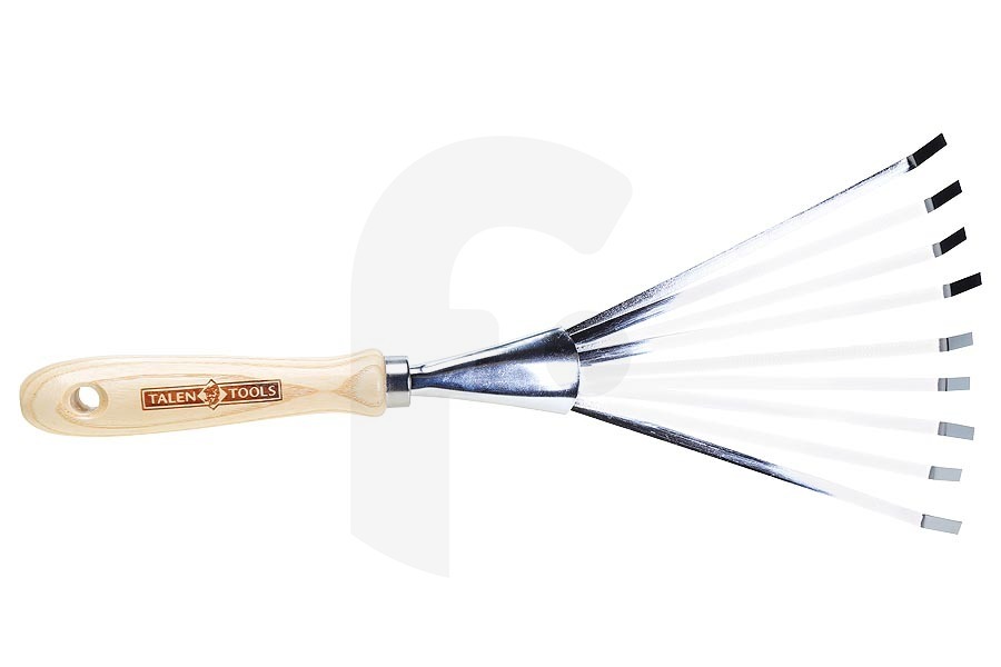 Talen Tools Talen Tools rastrillo de mano para hojas (raspador) galvanizado G77 apto para entre otros Dentado galvanizado y fino