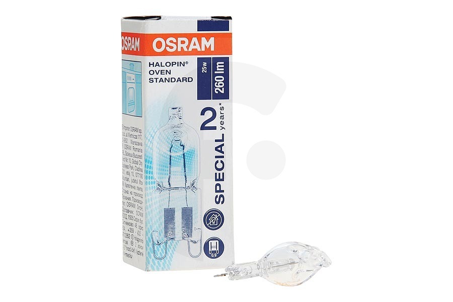 Faure 4008321703552 Horno Lámpara Horno Halopin G9 25W 260lm apto para entre otros G9 230V 25W 260lm 2700K