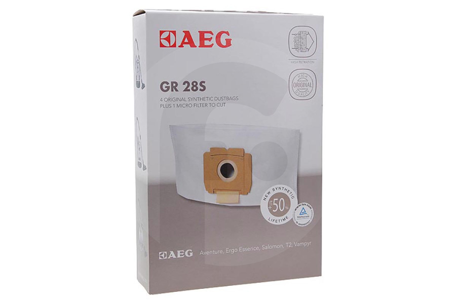 Aeg electrolux GR28S 9002565423 Aspiradora AEG-Electrolux GR28S Bolsas Aspiradora 9002565423 adecuado para entre otros PROGRESO 812 / HE C24