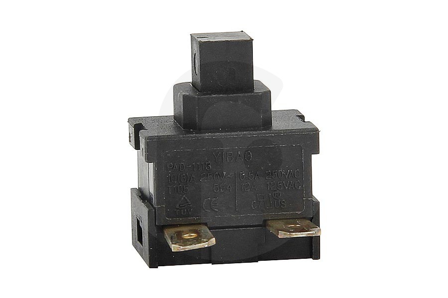 Aeg electrolux Aspiradora Interruptor de encendido/apagado de 2 contactos negro para AEG, Electrolux y otros aspiradora 2191305040 adecuado para entre otros VX61IWA, AES340G, VX62RR