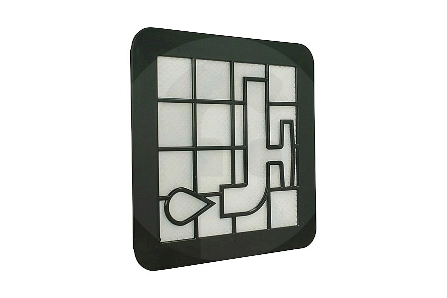 Philips Philips Aspiradora Filtro de motor lavable, blanco y negro con sello azul 156x26x156mm aspiradora 432200538211 adecuado para entre otros FC9331, FC9332, FC9334