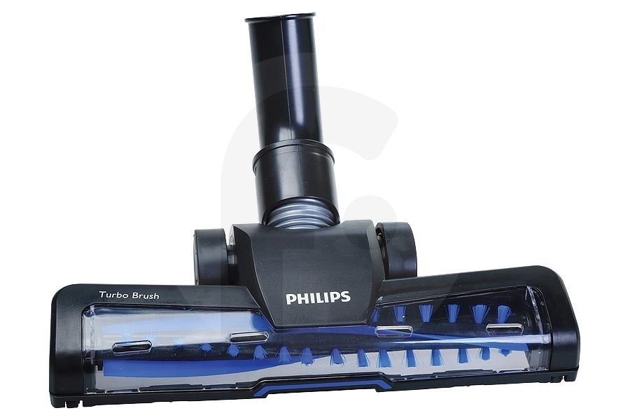 Philips Philips TurboBrush cepillo turbo (boquilla turbo, cepillo eléctrico, boquilla motorizada) ø 35mm negro azul CP0191/01 aspiradora 432200426231 adecuado para entre otros FC9556, FC8370, FC8240