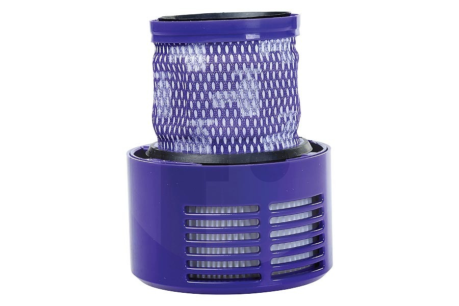 Dyson Big Filter Aspiradora Filtro grande (cartucho, filtro de escape) para Dyson V10 / SV12 azul / morado, lavable aspiradora 96908201, 969082-01 adecuado para entre otros SV12 Absoluto, Fluffy, Multi Clean