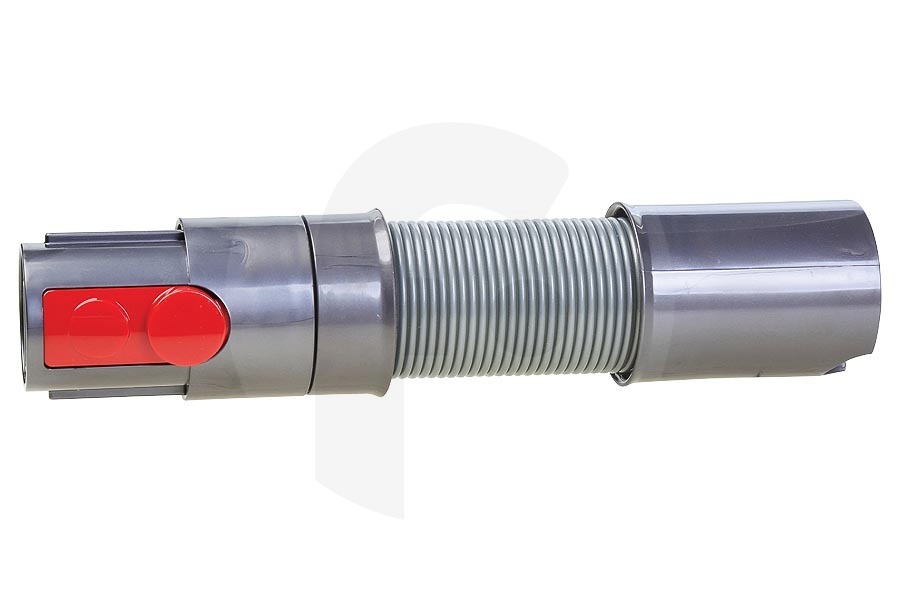 Dyson Aspiradora Dyson Manguera de extensión (manguera de aspiradora, manguera) para accesorios con pieza de conexión (prensaestopas) extensible gris rojo 600x44x47mm aspiradora 96776401, 967764-01 adecuado para entre otros HH11, SV10, SV10E, SV11, SV12, SV14