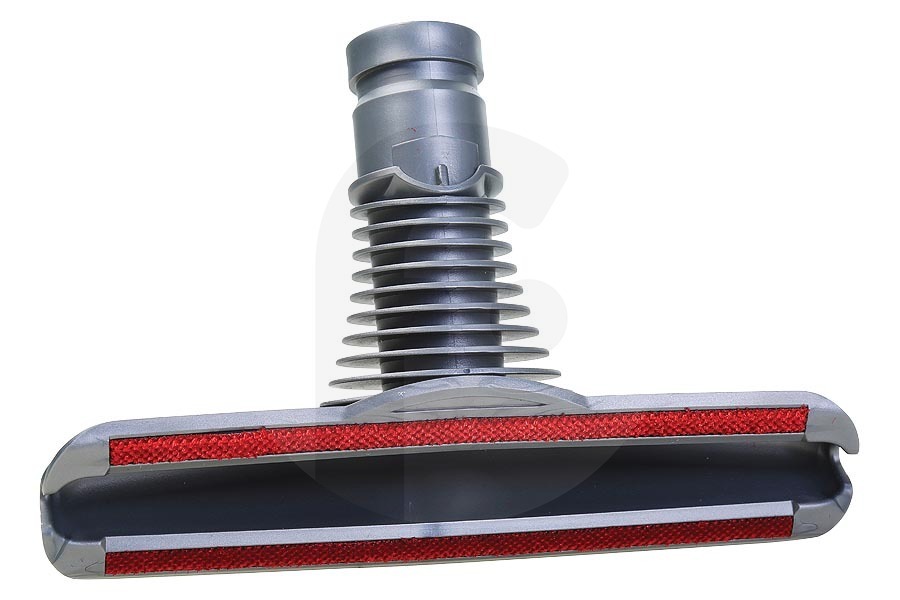 Dyson Aspiradora Cepillo para colchón (boquilla para colchón, boquilla para muebles, cepillo para muebles) con franja roja gris para Dyson aspiradora 90894008, 908940-08