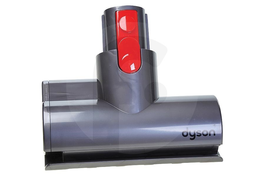 Dyson Dyson Quick Release mini cepillo turbo (boquilla turbo, cepillo eléctrico, boquilla motorizada) aspiradora de mano gris rojo 96747904, 967479-04 adecuado para entre otros SV11 Absoluto, Animal Extra