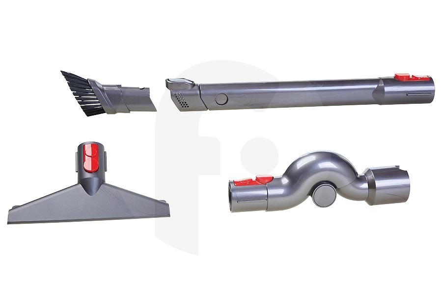Dyson Dyson Complete Car Cleaning Kit set boquilla de aspiración (juego de accesorios) set de 4 para aspiradora inalámbrica 96833501, 968335-01 adecuado para entre otros V10, SV11