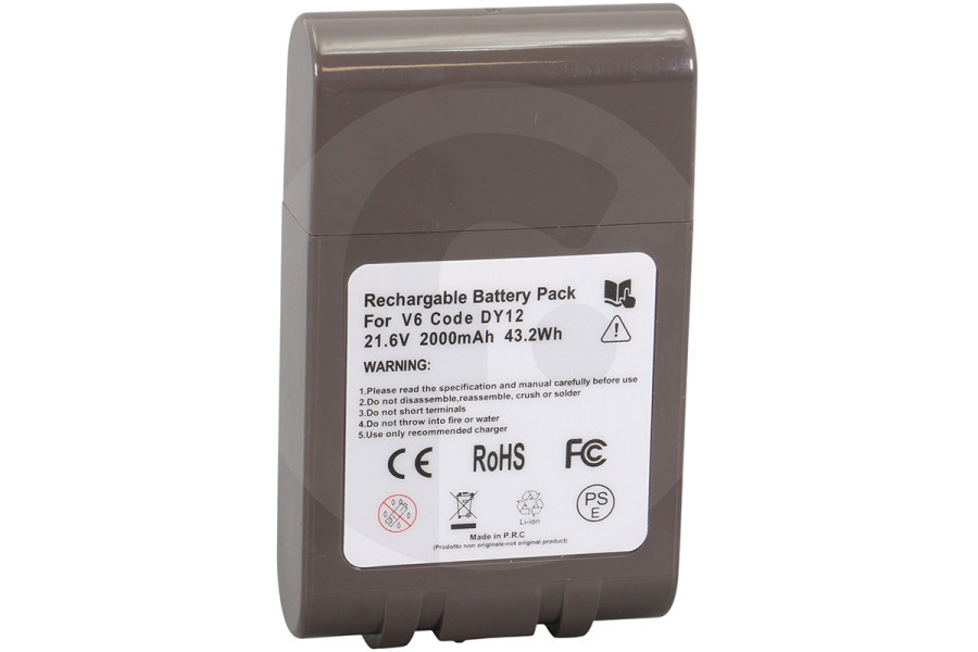 Dyson Aspiradora Aspiradora Batería Alternativa 96781021 adecuado para entre otros Q6