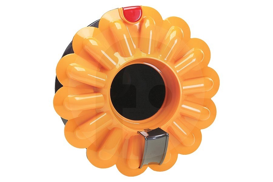 Dyson Aspiradora Dyson CY27 / DC33C ErP Cyclone Service Assy MYe ErP Ciclón (filtro de metal) en contenedor de recolección (contenedor de polvo, depósito de polvo) incl. bloqueo, rojo naranja (amarillo) gris 205x205x300mm aspiradora 96624607, 966246-07