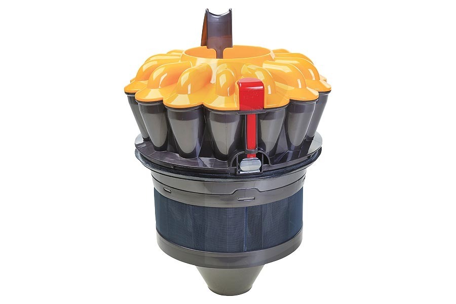 Dyson Aspiradora Dyson CY27 / DC33C ErP Cyclone Service Assy MYe ErP Ciclón (filtro de metal) en contenedor de recolección (contenedor de polvo, depósito de polvo) incl. bloqueo, rojo naranja (amarillo) gris 205x205x300mm aspiradora 96624607, 966246-07 adecuado para entre otros CY27 Allergy, DC33C ErP Extra