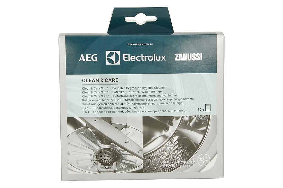 Electrolux Lavadora Descalcificador Clean and care lavadora y lavavajillas para Electrolux, AEG y otros 9029799195, M3GCP400