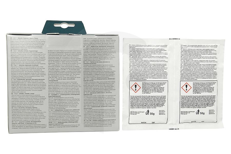 Electrolux Lavadora Descalcificador Clean and care lavadora y lavavajillas para Electrolux, AEG y otros 9029799195, M3GCP400