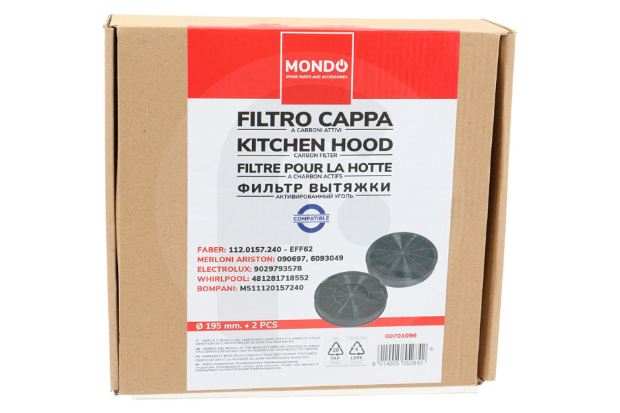 Electrolux Campana extractora Filtro AEG 9029800464 Campana extractora