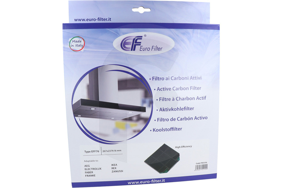 Electrolux Eurofilter FKS336 Campana extractora Filtro 4055173860 Campana extractora apto para entre otros Lavable, de larga duración