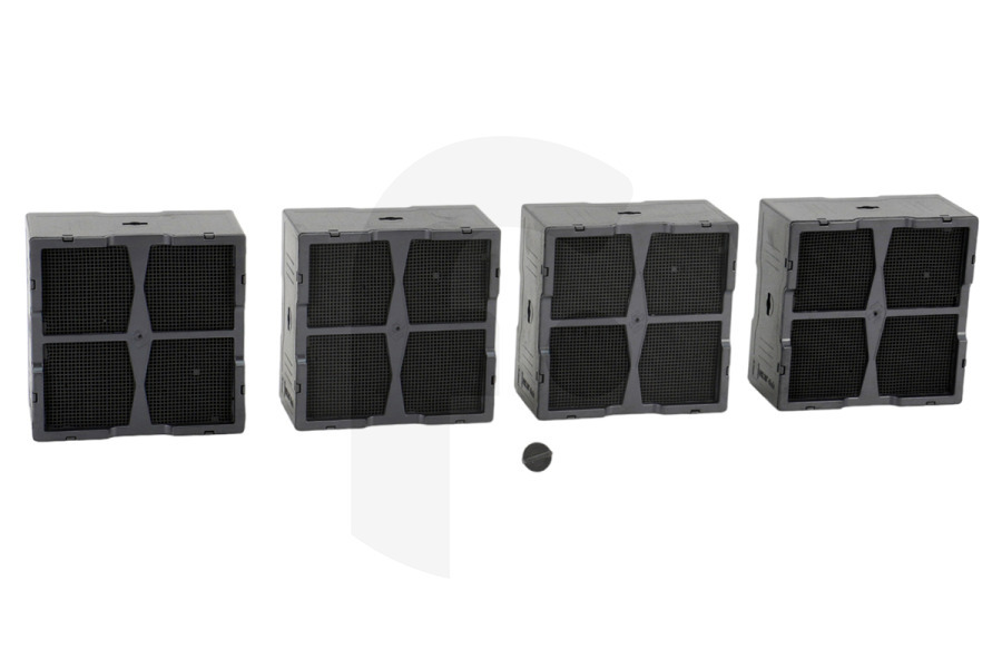 Electrolux Eurofilter Campana extractora Filtro de carbón 4055499638 Encimera apto para entre otros IDE84243IB, DMGL8311SW, IDK84453IB