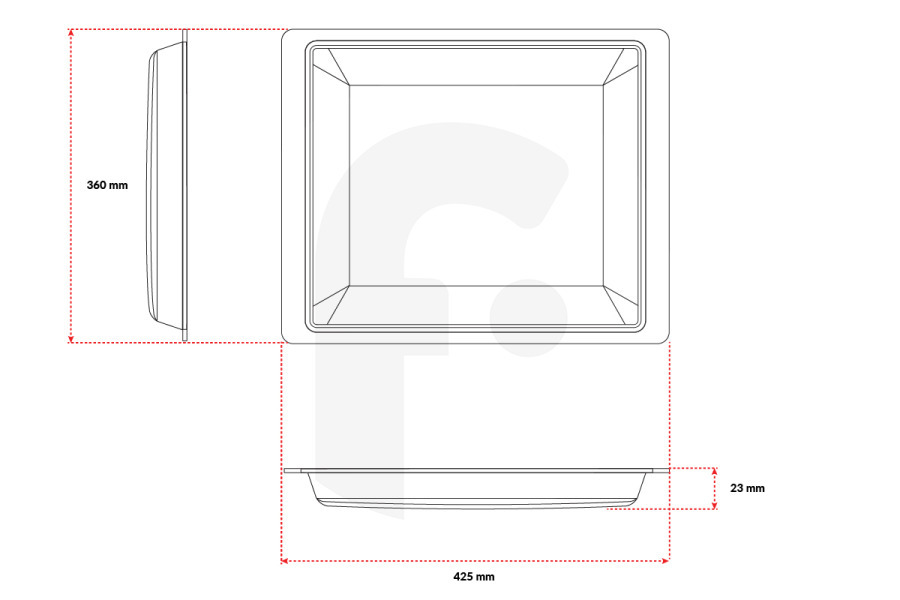 Electrolux Microondas Bandeja para hornear (plato, bandeja de goteo) esmaltada para AEG, Electrolux y otros horno 140100943038