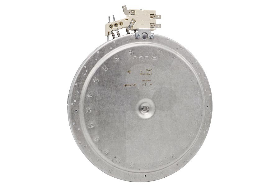 AEG Cocina & Encimera Elemento quemador (placa de cocción) para vitrocerámica (halógeno) doble para AEG, Electrolux y otros placa de cocción 140057321014