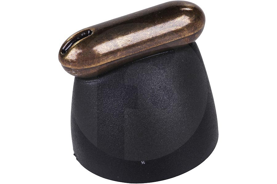 Hotpoint-ariston 110586, C00110586 Cocina & Encimera Botón (Mando gas, Negro) fogón C00110586, 110586 adecuado para entre otros PH960MST, PF750AST