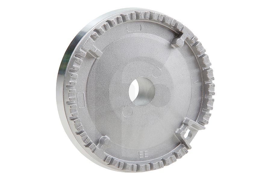 Hotpoint-ariston 52928, C00052928 Cocina & Encimera Distribuidor de llama (9 cm de color cromo) fogón C00052928, 52928 adecuado para entre otros XC95MGI