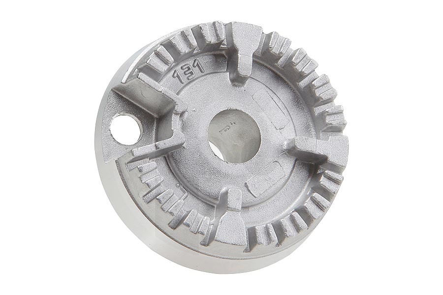 Hotpoint-ariston 52930, C00052930 Cocina & Encimera Distribuidor de llama (12.5cm color cromo) para estufa C00053173, 53173 (5 cm de color cromo) fogón C00052930, 52930 adecuado para entre otros XC95MGI