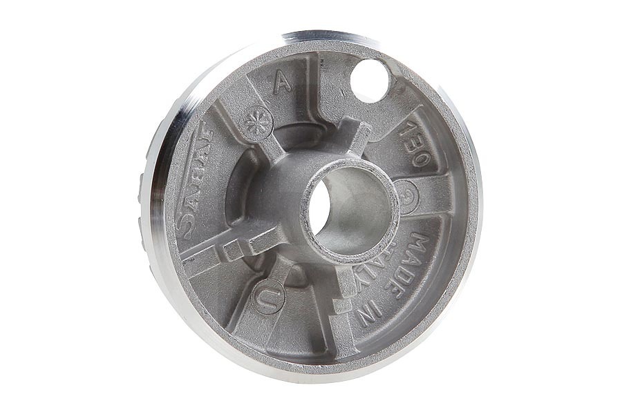 Hotpoint-ariston Cocina & Encimera Distribuidor de llama (12.5cm color cromo) para estufa C00053173, 53173 (5 cm de color cromo) fogón C00052930, 52930