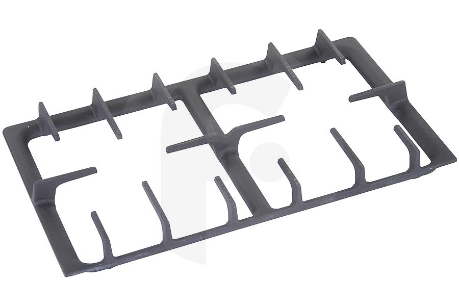 Hotpoint-ariston 85446, C00085446 Cocina & Encimera Rejilla/soporte de ollas (Negro 485x275mm 2 pozos) fogón C00085446, 85446 adecuado para entre otros CP059MD, CP859MT