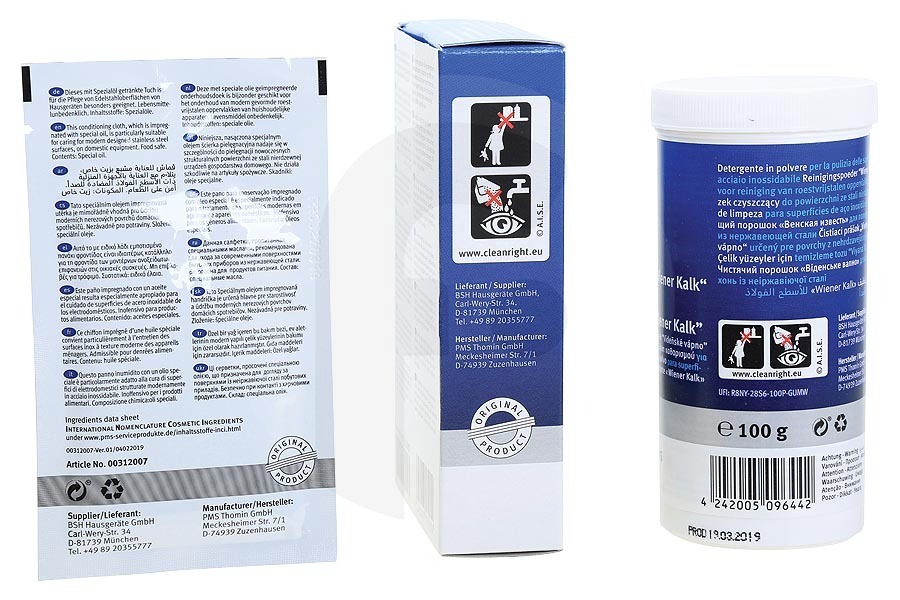 Constructa Frigorífico Bosch 311964 00311964 Limpiador de campana extractora