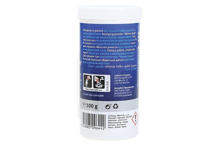 Constructa Frigorífico Bosch 311946 00311946 Polvo de limpieza para campana extractora de acero inoxidable