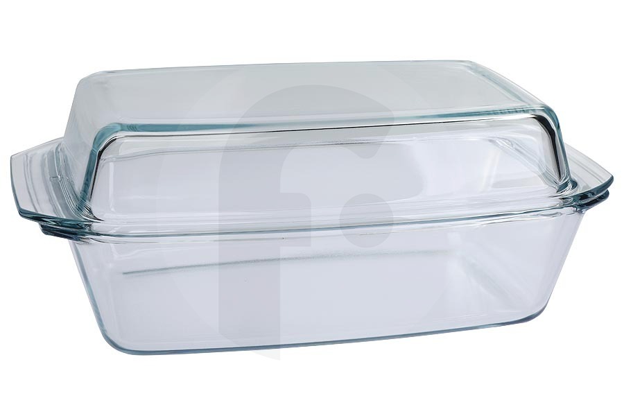 Imperial Microondas Fuente de vidrio (fuente, vaporera) incl. tapa para Bosch, Siemens y otros horno/horno de vapor 17000903, HEZ9150/03 apto para entre otros HB634GBS1, HBS233BS0, CMG8760C1