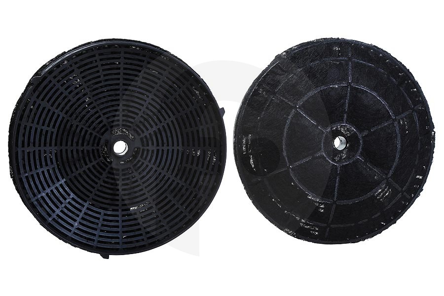 Electrolux Campana extractora Filtro de carbón (filtro de carbón activado) kit redondo de 2 para Bosch, Siemens y otros campana extractora 12020221, DWZ0IM0A0 apto para entre otros DEM63AC00, DEM66AC00