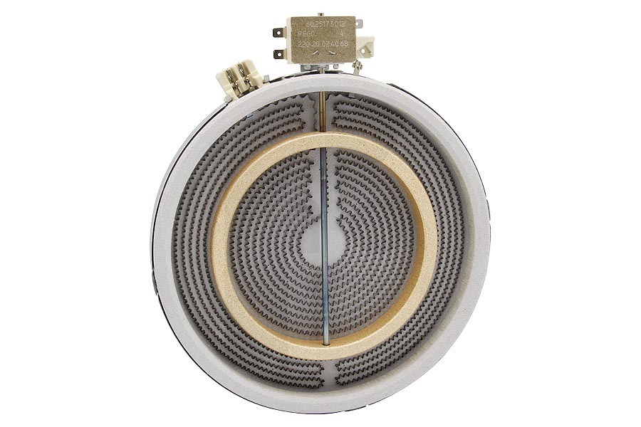 Atag 356086 Cocina & Encimera Plato de cocción/hornilla (Resistencia 1000/2000W frontal izquierda) fogón 39560543 adecuado para entre otros HL7011QUU, HL4011M, CKV720RVSUU