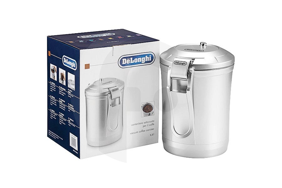 DeLonghi Cafetera DeLonghi recipiente (recipiente fresco) para conservar al vacío los granos de café cafetera 5513290061, DECC500