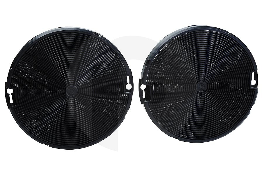 Beko C00894128 Beko filtro de carbón (filtro de carbón activado) redondo 2 piezas campana extractora 9197059543 apto para entre otros CTB9407X, CTB9250X, CTB6407X
